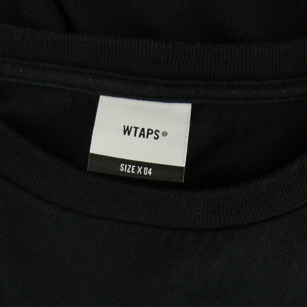 WTAPS ダブルタップス 23SS 231ATDT-STM10S Sign SS Cotton サイン SS コットン 半袖 Tシャツ ブラック系 X 04【中古】