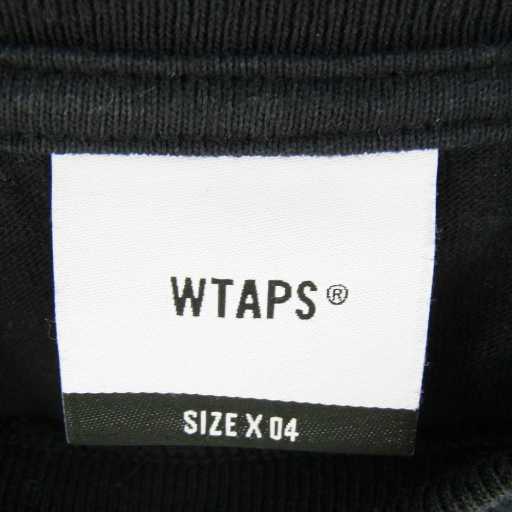 WTAPS ダブルタップス 23SS 231ATDT-STM10S Sign SS Cotton サイン SS コットン 半袖 Tシャツ ブラック系 X 04【中古】