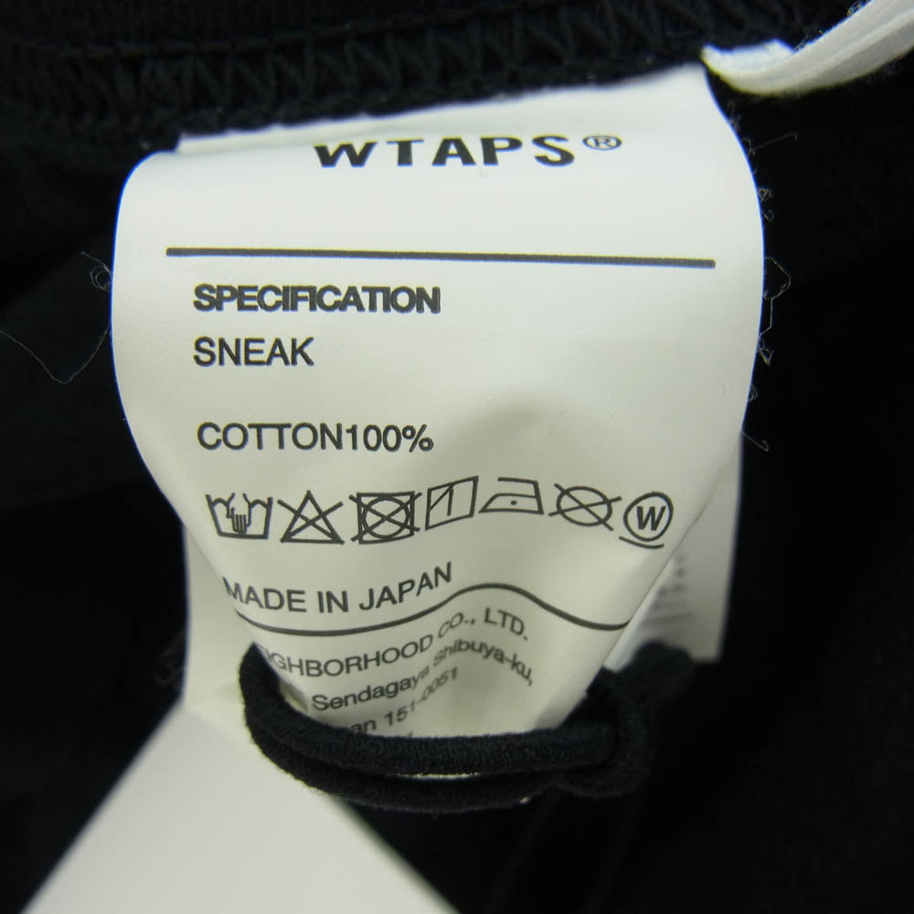 WTAPS ダブルタップス 23SS 231ATDT-STM10S Sign SS Cotton サイン SS コットン 半袖 Tシャツ ブラック系 X 04【中古】