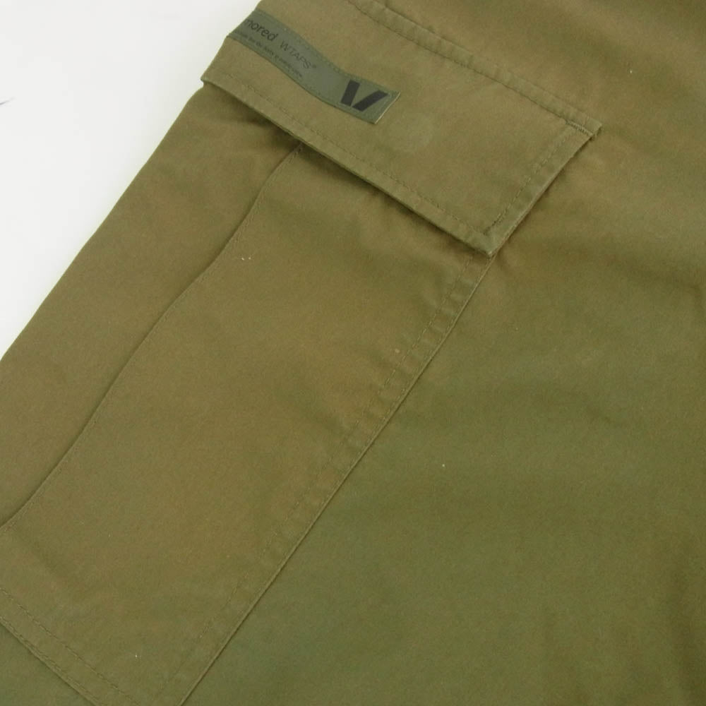 WTAPS ダブルタップス 22SS 221BRDT-PTM06 CARGO SHORTS COPO WEATHER PANTS カーゴ ショート パンツ カーキ系 X 04【中古】