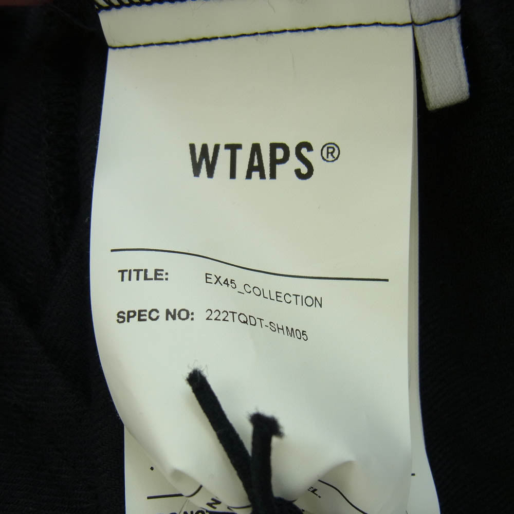 WTAPS ダブルタップス 22AW 222TQDT-SHM05 League 02 / LS / Cotton Twill League Black リーグ 02 コットン ツイル リーグ ベースボール 長袖 シャツ ブラック系 X 04【中古】