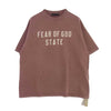 FEAR OF GOD フィアオブゴッド 24AW FOG ESSENTIALS エッセンシャルズ HEAVY CREWNECK TEE ヘビー クルーネック 半袖 Tシャツ Crimson クリムゾン レッド系 S【中古】