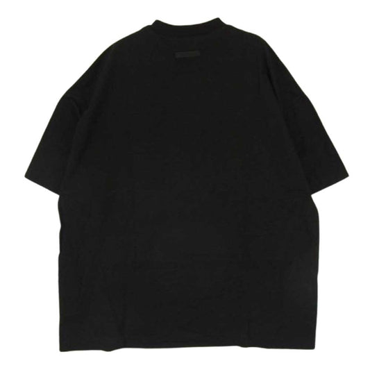 FEAR OF GOD フィアオブゴッド 24AW FOG ESSENTIALS エッセンシャルズ JERSEY CREWNECK TEE コットン ジャージー クルーネック 半袖 Tシャツ ブラック系 S【美品】【中古】