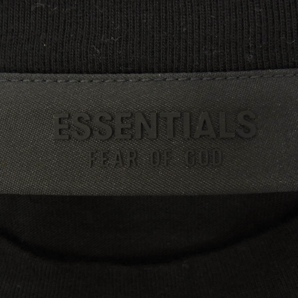 FEAR OF GOD フィアオブゴッド 24AW FOG ESSENTIALS エッセンシャルズ JERSEY CREWNECK TEE コットン ジャージー クルーネック 半袖 Tシャツ ブラック系 S【美品】【中古】