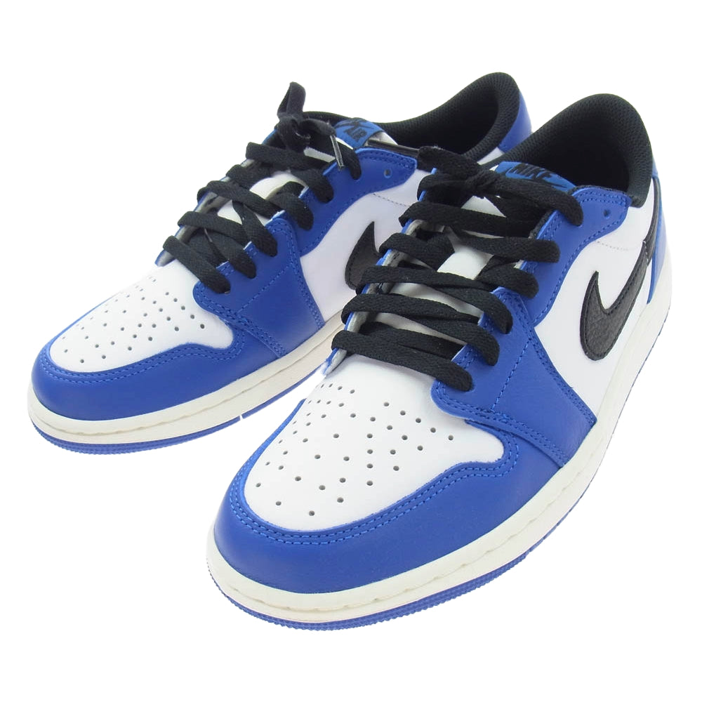 NIKE ナイキ CZ0790-140 AIR JORDAN 1 RETRO LOW OG WHITE BLACK GAME ROYAL SAIL エア ジョーダン1 レトロ ローカット スニーカー ブルー系 27cm【極上美品】【中古】