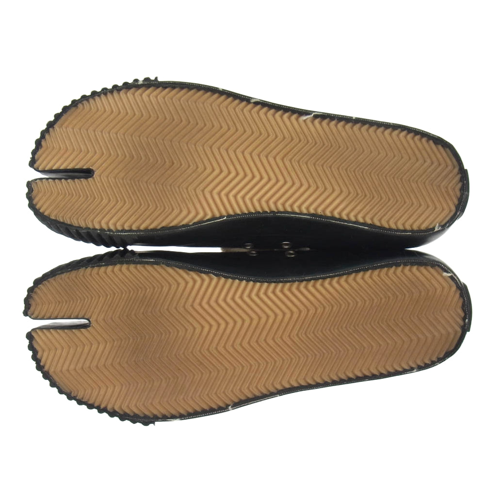 MAISON MARGIELA メゾンマルジェラ 21AW S37WS0577 22ライン Tabi 足袋 タビ キャンバス ハイカット スニーカー ブラック系 42【美品】【中古】