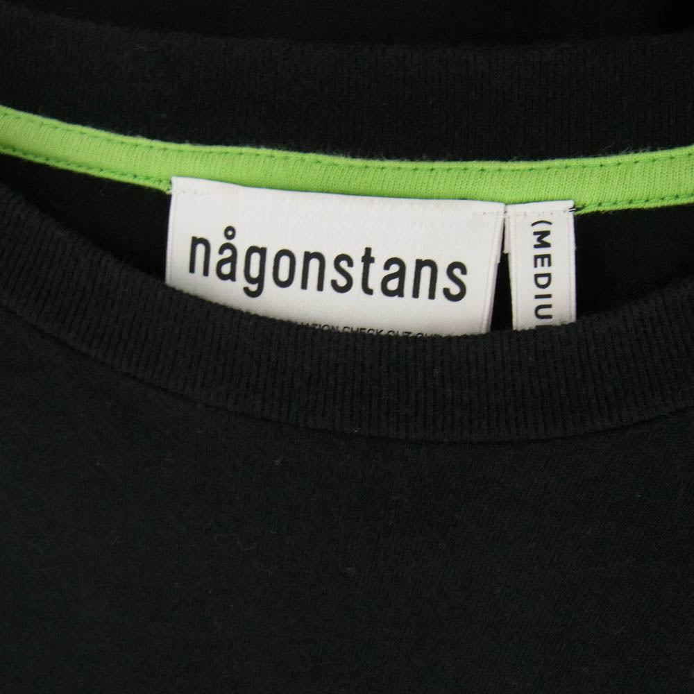 nagonstans ナゴンスタンス 470HS483-1420 切替 ドレープ ワンピース ドレス ワンピース ブラック系 M【中古】