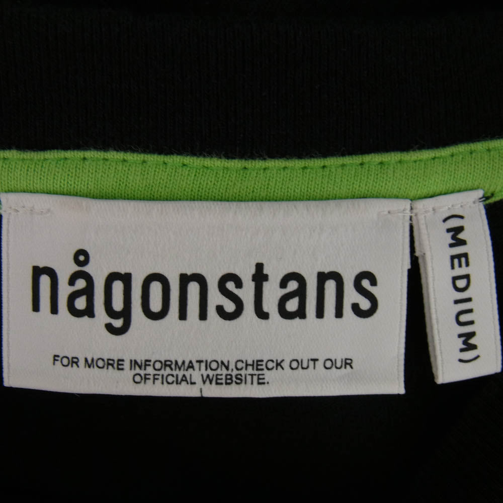 nagonstans ナゴンスタンス 470HS483-1420 切替 ドレープ ワンピース ドレス ワンピース ブラック系 M【中古】