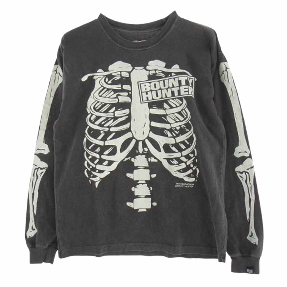 NEIGHBORHOOD ネイバーフッド 251PCBHN-LT01 NH X BOUNTY HUNTER . TEE LS-1 プリント Tシャツ 長袖シャツ グレー系 XS【中古】