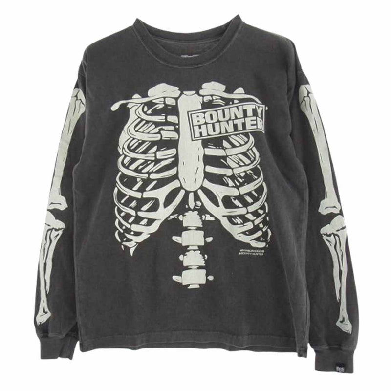 NEIGHBORHOOD ネイバーフッド 251PCBHN-LT01 NH X BOUNTY HUNTER . TEE LS-1 プリント Tシャツ 長袖シャツ グレー系 XS【中古】