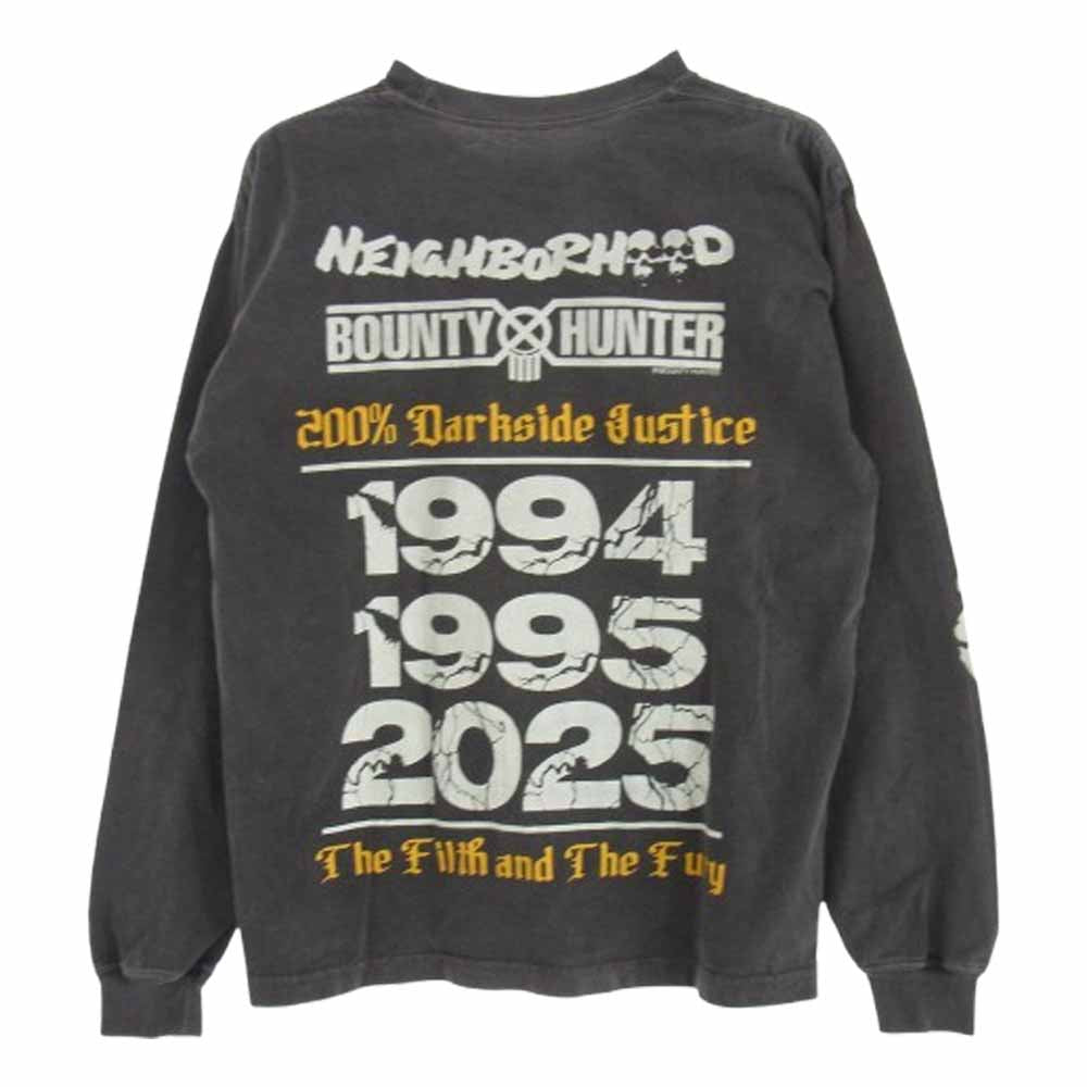 NEIGHBORHOOD ネイバーフッド 251PCBHN-LT01 NH X BOUNTY HUNTER . TEE LS-1 プリント Tシャツ 長袖シャツ グレー系 XS【中古】