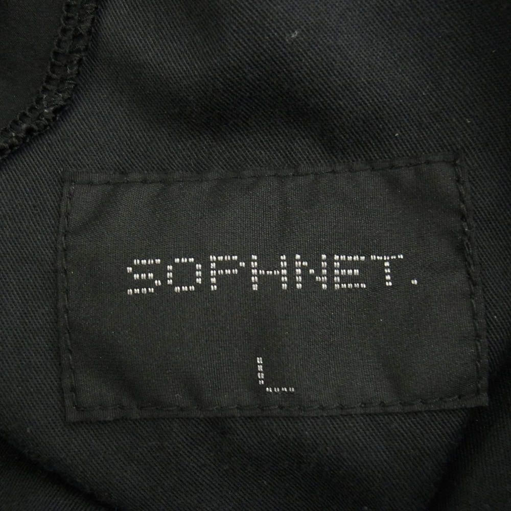 SOPHNET. ソフネット 23SS SOPH-230052 SUMMER STRETCH WOOL SLIM FIT SLACKS ストレッチ スリムフィット スラックス パンツ ブラック系 L【中古】