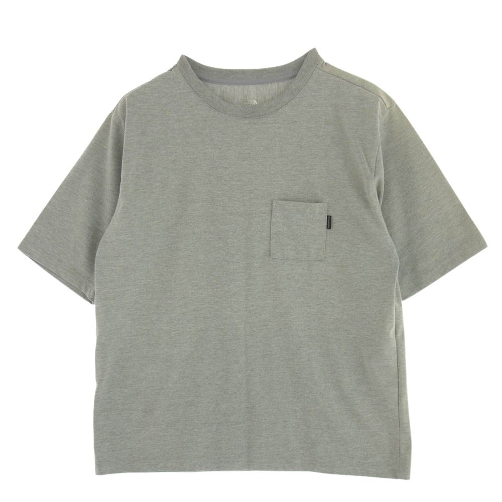 THE NORTH FACE ノースフェイス NT31865 Airy Pocket SS Tee エアリー ポケット クルーネック 半袖 Tシャツ グレー系 M【中古】
