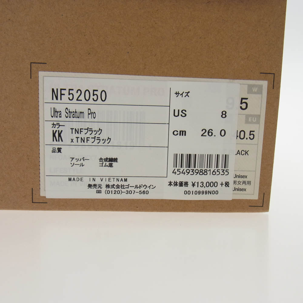 THE NORTH FACE ノースフェイス NF52050 ULTRA STRATUM PRO ウルトラ ストレイタム プロ スポーツ サンダル ブラック系 26cm【中古】