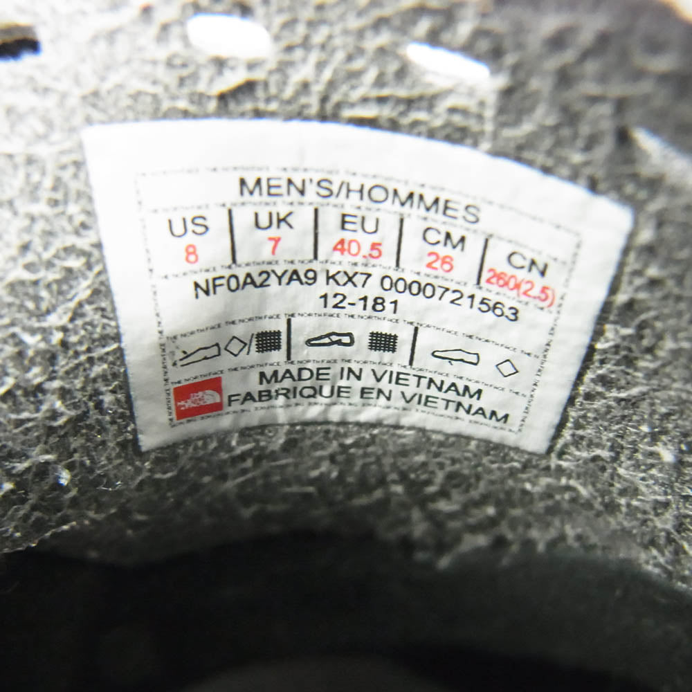 THE NORTH FACE ノースフェイス NF01703 Litewave Flow Lace ライトウェーブ フロウ レース スニーカー ブラック系 グレー系 26cm【中古】