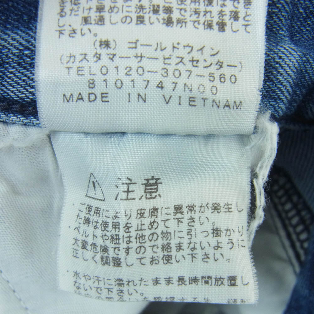 THE NORTH FACE ノースフェイス NB31937 Progression Climbing Denim Pants プログレッション クライミング デニム パンツ インディゴブルー系 M【中古】