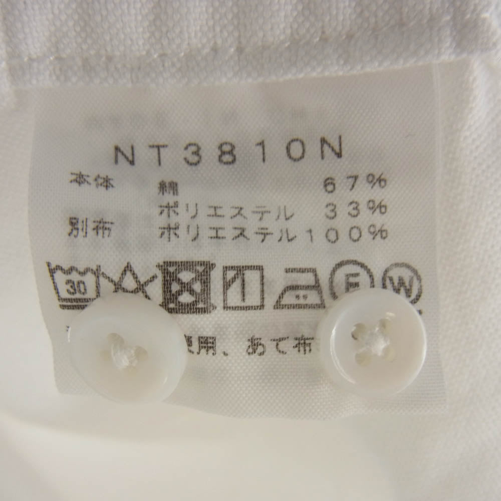 THE NORTH FACE ノースフェイス NT3810N PURPLELABEL パープルレーベル 胸ロゴ 刺? 長袖 シャツ ホワイト ホワイト系 M【中古】