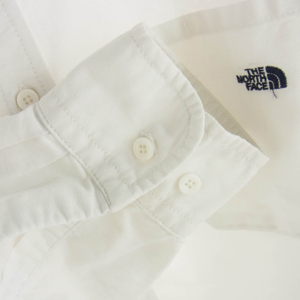 THE NORTH FACE ノースフェイス NT3810N PURPLELABEL パープルレーベル 胸ロゴ 刺? 長袖 シャツ ホワイト ホワイト系 M【中古】