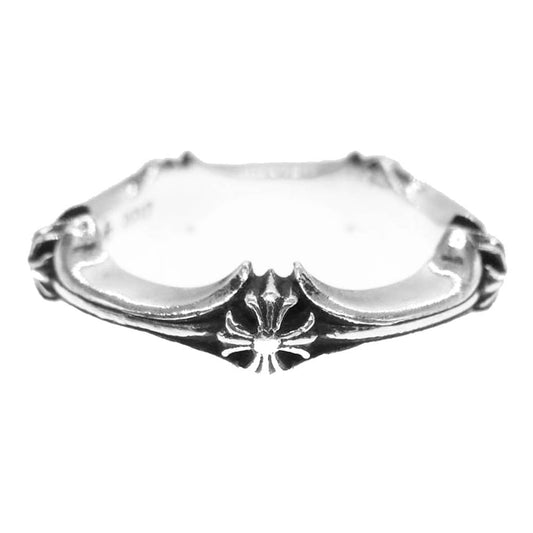 CHROME HEARTS クロムハーツ（原本無） PLUS&BONE RING CHプラス＆ボーン リング シルバー系 15号【中古】
