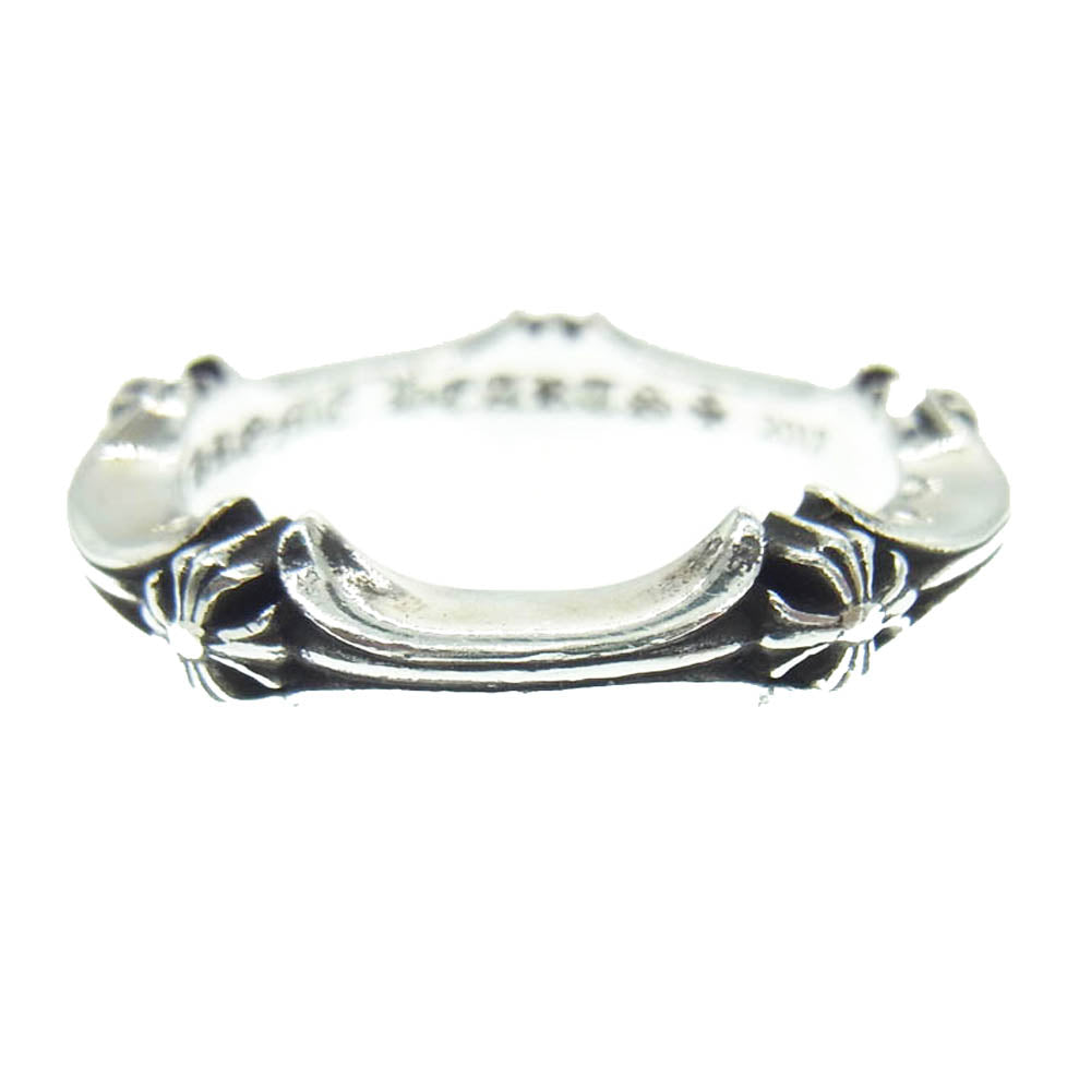 CHROME HEARTS クロムハーツ（原本無） PLUS&BONE RING CHプラス＆ボーン リング シルバー系 15号【中古】
