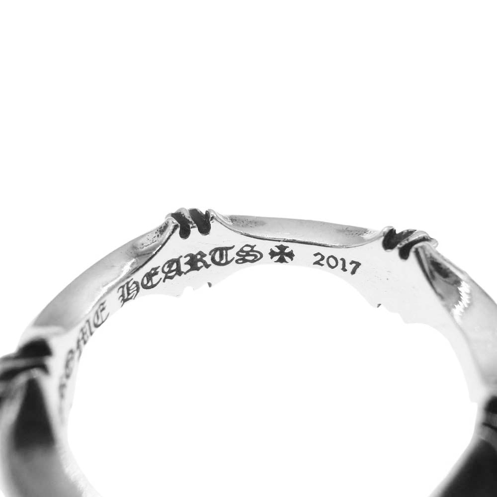 CHROME HEARTS クロムハーツ（原本無） PLUS&BONE RING CHプラス＆ボーン リング シルバー系 15号【中古】