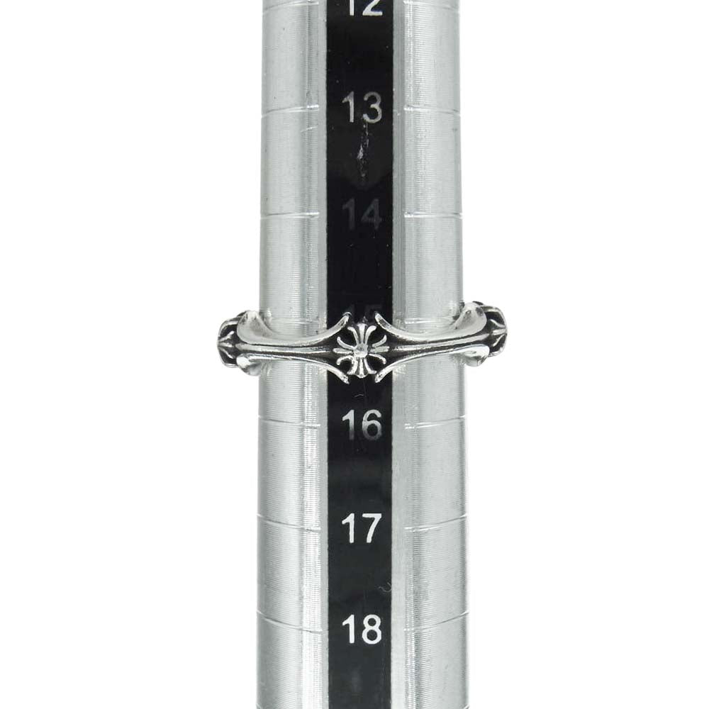 CHROME HEARTS クロムハーツ（原本無） PLUS&BONE RING CHプラス＆ボーン リング シルバー系 15号【中古】