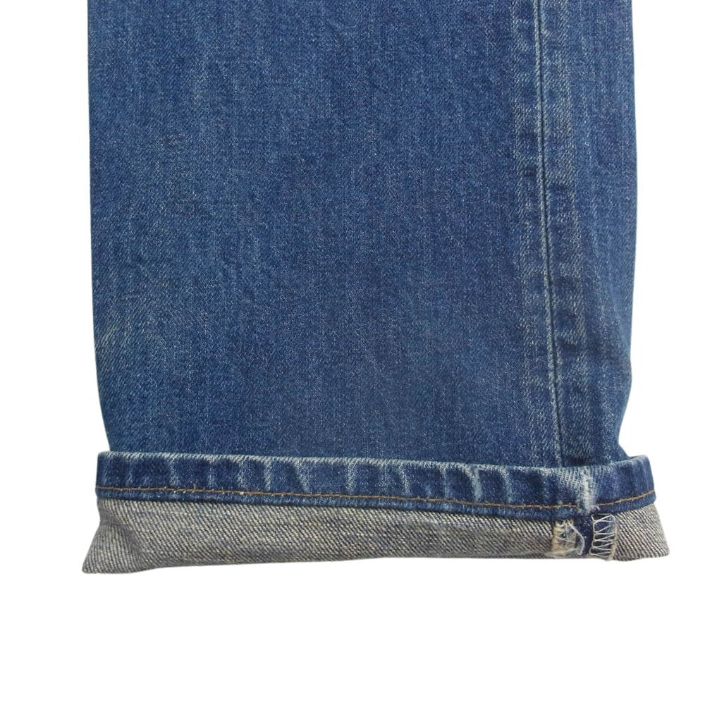 Levi's リーバイス USA製 501 STRAIGHT DENIM ボタン裏553刻印 ボタンフライ ストレート デニム パンツ インディゴブルー系 W31L32【中古】