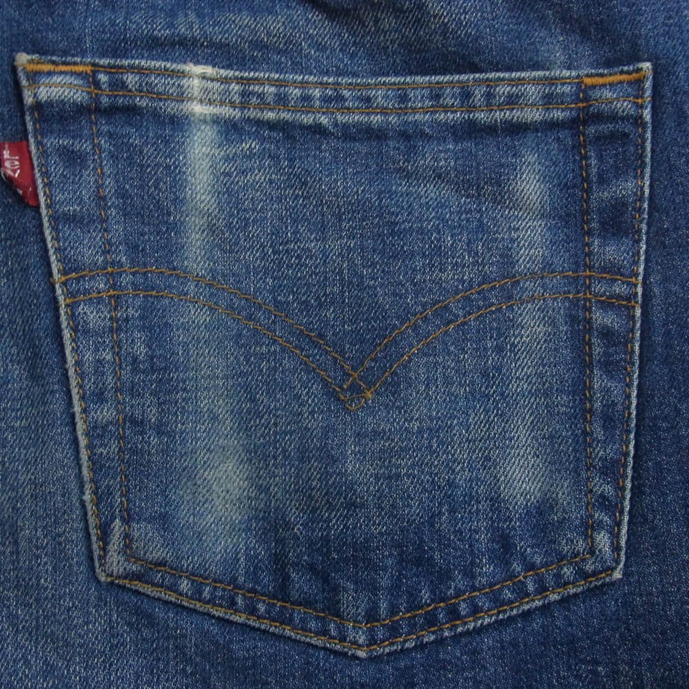 Levi's リーバイス USA製 501 STRAIGHT DENIM ボタン裏553刻印 ボタンフライ ストレート デニム パンツ インディゴブルー系 W31L32【中古】