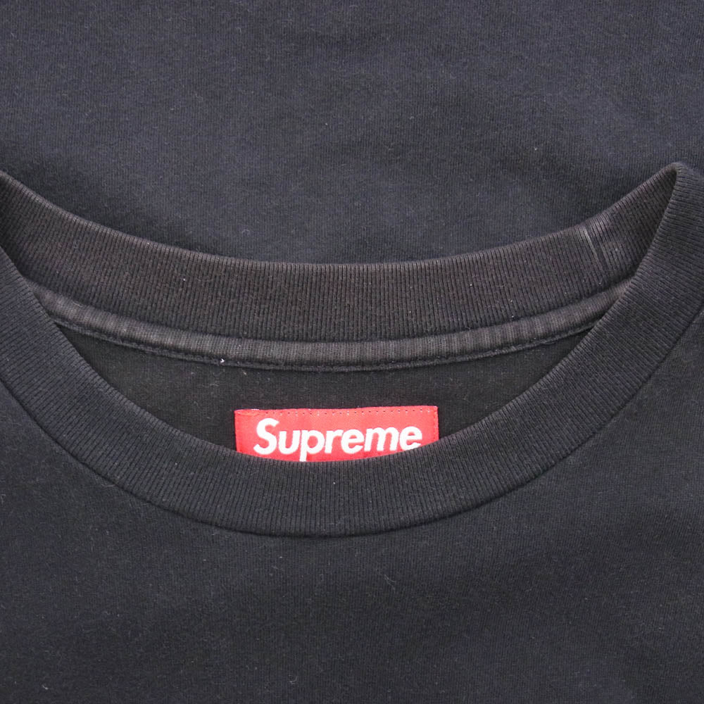 Supreme シュプリーム 23AW CLASSIC LOGO S/S TOP クラシックロゴ Tシャツ 半袖カットソー ブラック系 L【中古】
