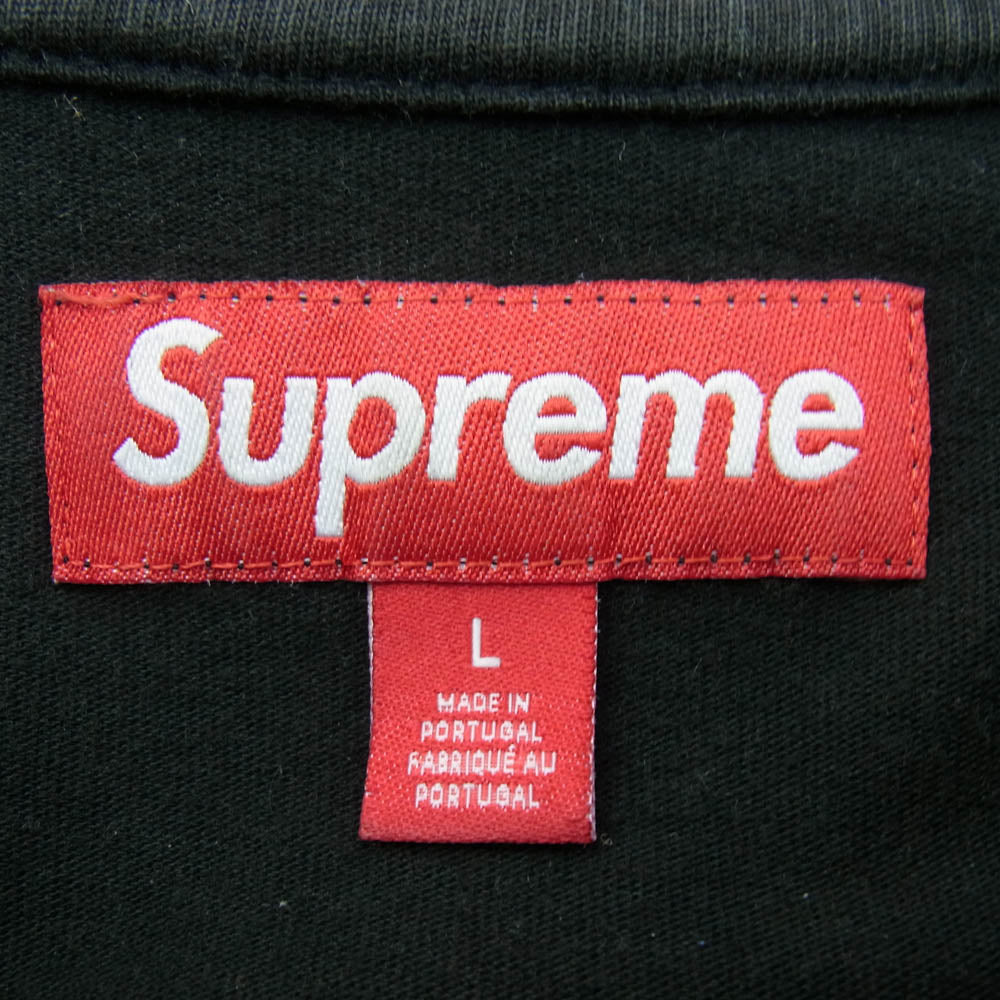 Supreme シュプリーム 23AW CLASSIC LOGO S/S TOP クラシックロゴ Tシャツ 半袖カットソー ブラック系 L【中古】