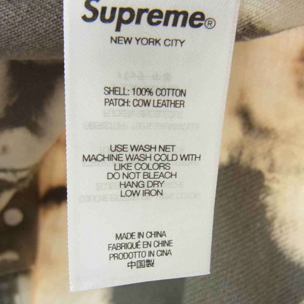 Supreme シュプリーム 25SS Denim Trucker Jacket Bleached ブリーチ加工 デニム トラッカー ジャケット ホワイト系 グレー系 L【美品】【中古】