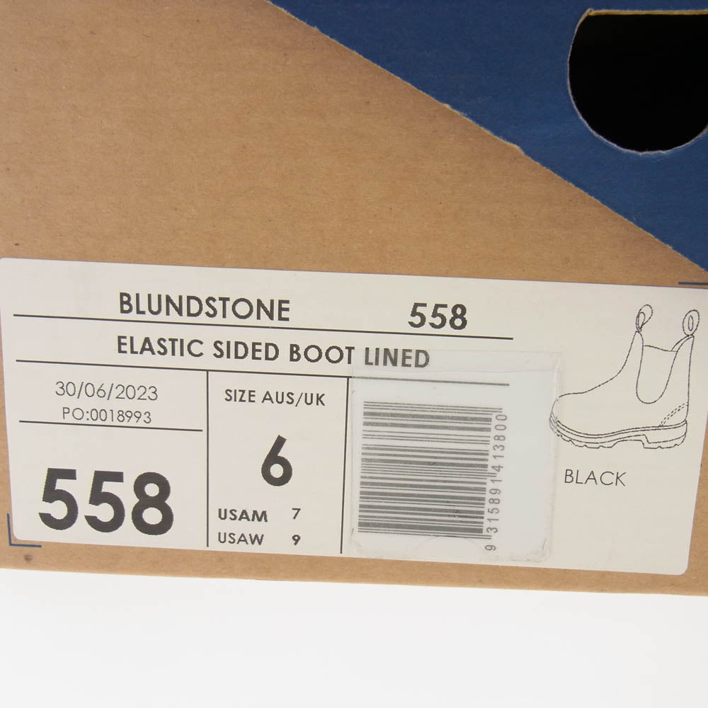 ブランドストーン 558 レザ― サイドゴアブーツ ブラック系 6【中古】