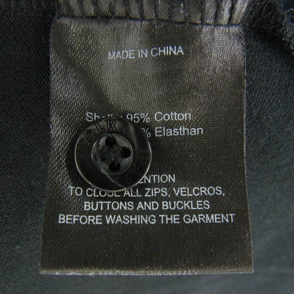 ボーラー ボーダー ブランド ロゴ 半袖 ポロシャツ ブラック系 M【中古】