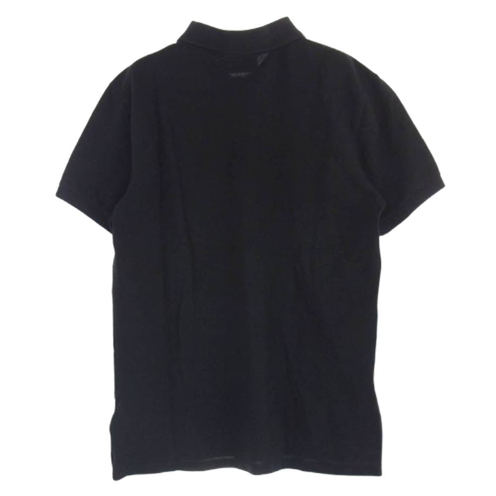 ボーラー ワンポイント ブランド メタル ロゴ 半袖 ポロシャツ ブラック系 M【中古】