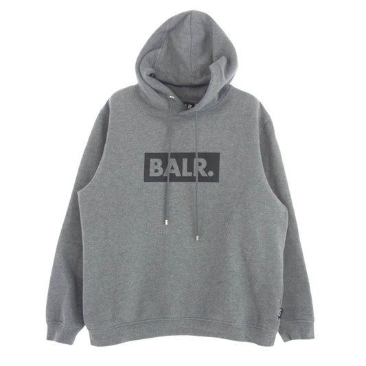 ボーラー ボックスロゴ プリント プルオーバー パーカー グレー系 L【中古】