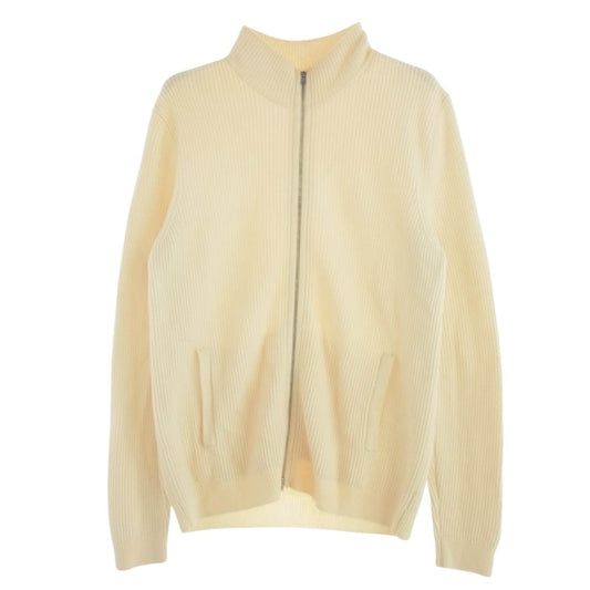 theory セオリー ドライバーズニット ジップアップ カーディガン ベージュ系 L【中古】