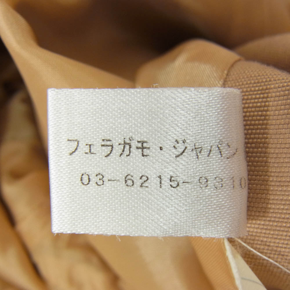 Salvatore Ferragamo サルヴァトーレフェラガモ コットン テーラードジャケット ブラウン系 48【中古】