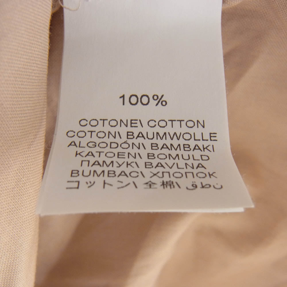 BRUNELLO CUCINELLI イタリア製 スナップボタン オープンカラー 半袖シャツ ベージュ系 M【中古】
