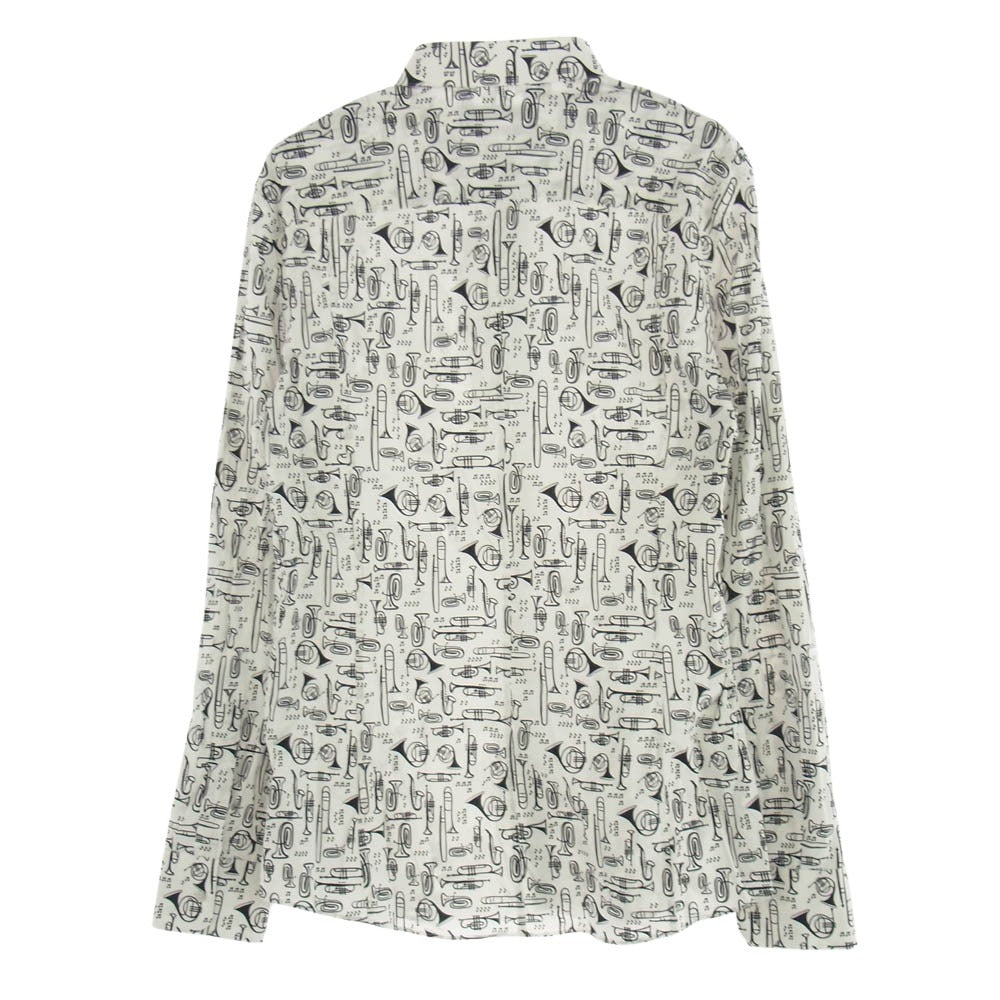 DOLCE&GABBANA ドルチェアンドガッバーナ 17SS G5EB2T FSEFK SICLIA 総柄 ドレス シャツ 長袖 ホワイト系 41【中古】