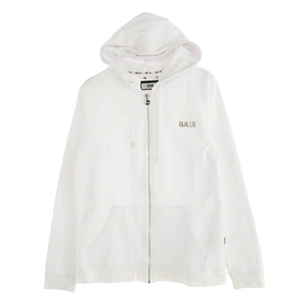 ボーラー ブランド ロゴ ジップアップ フーディー ホワイト ホワイト系 L【中古】