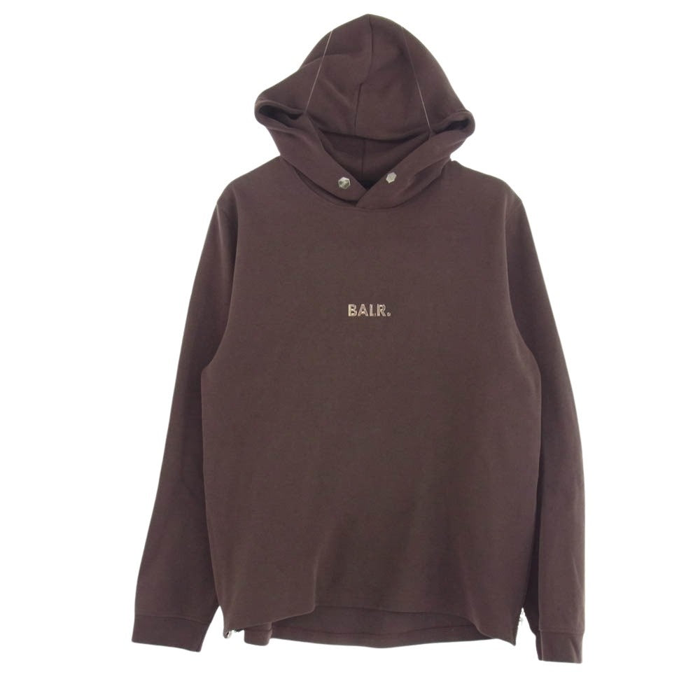 ボーラー ロゴデザイン サイドジップ プルオーバー パーカー ブラウン系 M【中古】