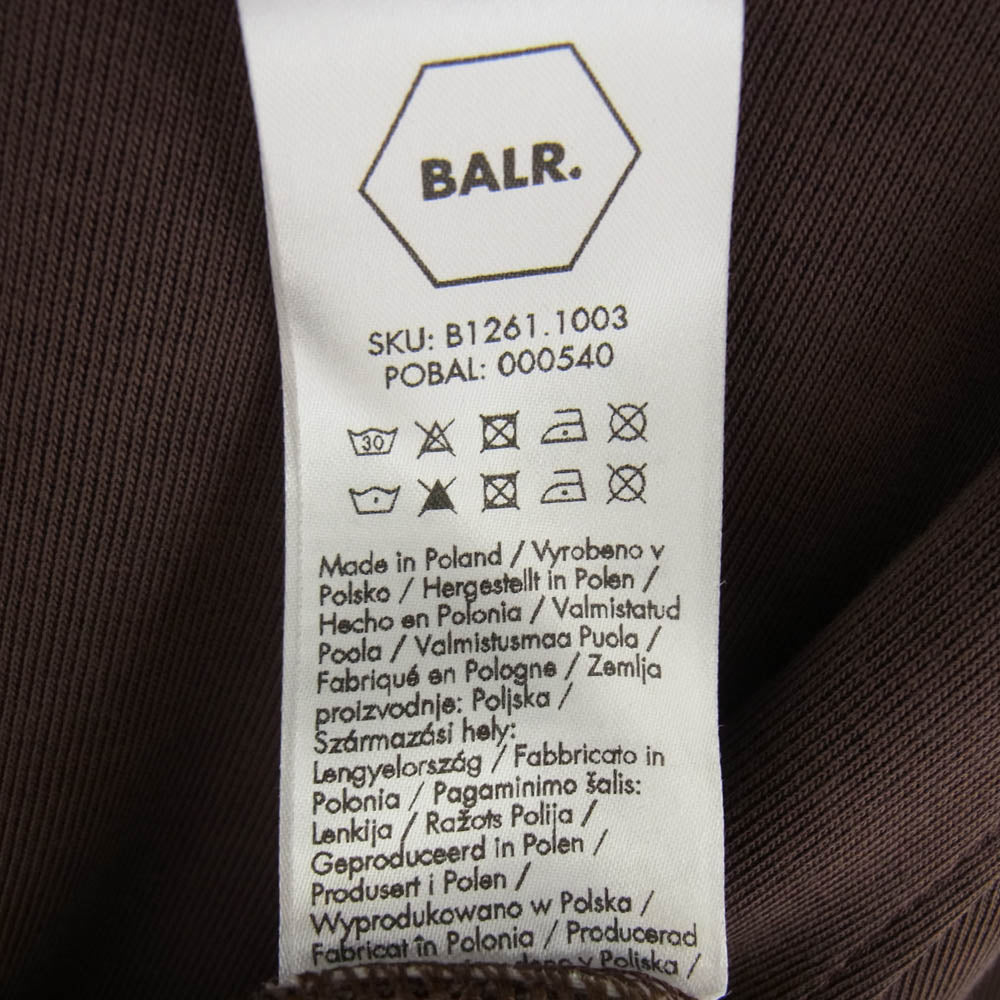 ボーラー ロゴデザイン サイドジップ プルオーバー パーカー ブラウン系 M【中古】