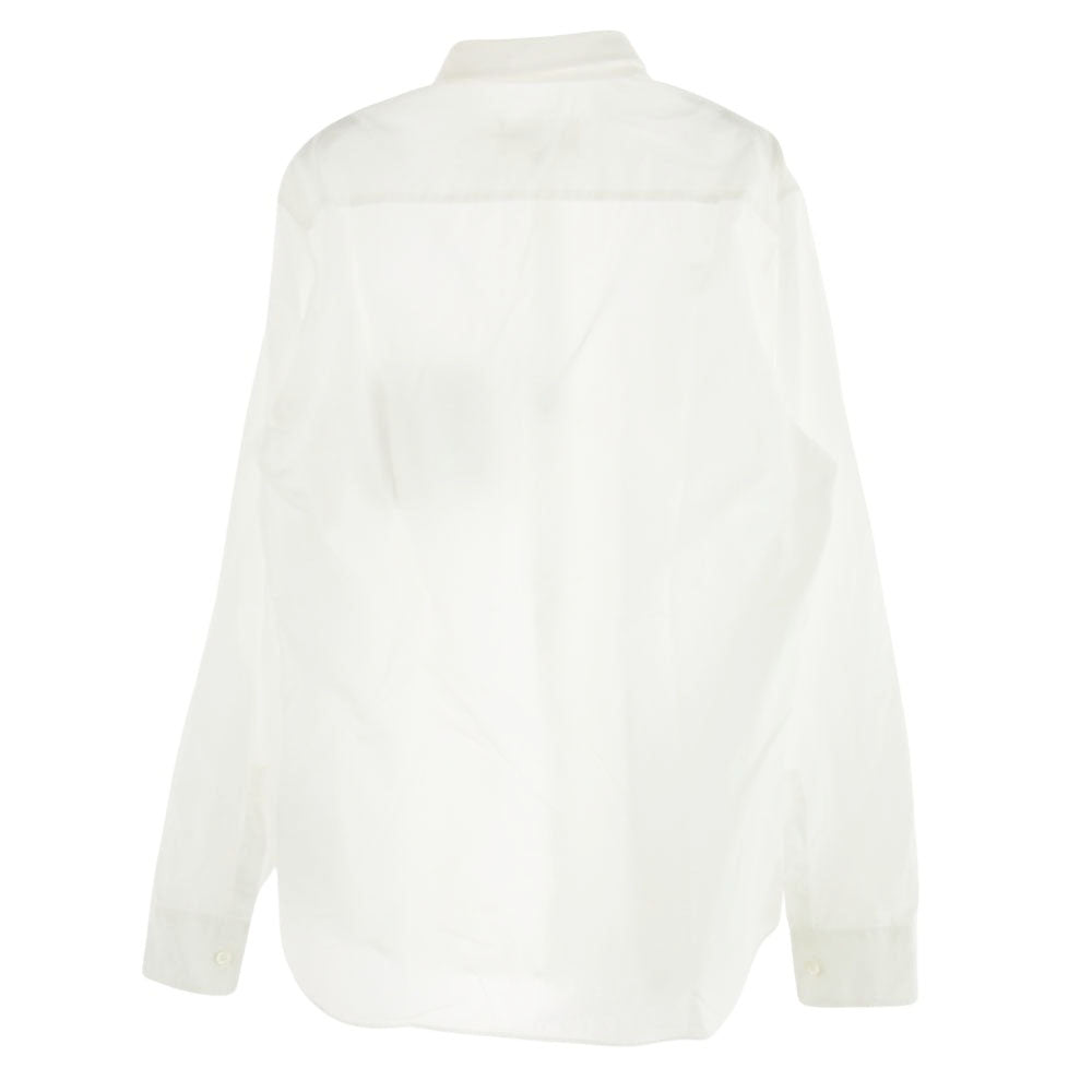 MAISON MARGIELA メゾンマルジェラ 19AW S50DL0400 S43001 10ライン ポケット ストライプ切替 長袖 シャツ ホワイト系 41【中古】