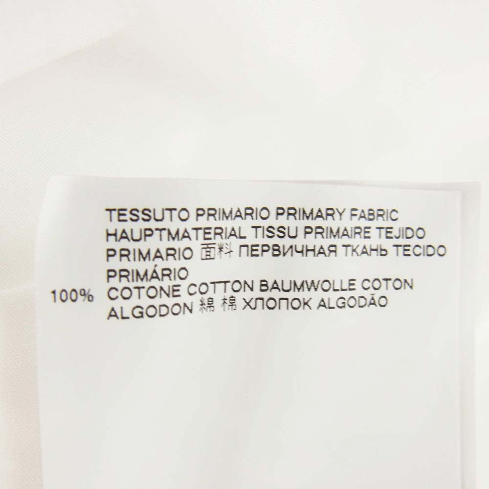 MAISON MARGIELA メゾンマルジェラ 19AW S50DL0400 S43001 10ライン ポケット ストライプ切替 長袖 シャツ ホワイト系 41【中古】