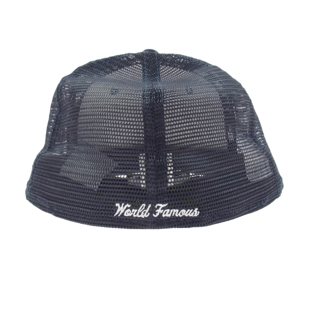 Supreme シュプリーム 23SS × NEW ERA ニューエラ box logo mesh cap Navy ボックス ロゴ メッシュ キャップ ダークネイビー系【中古】