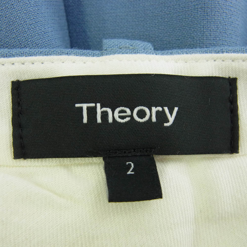 theory セオリー 01-9306435-820-702 TAILORED TROUSER テーパード トラウザー パンツ ライトブルー系 2【中古】