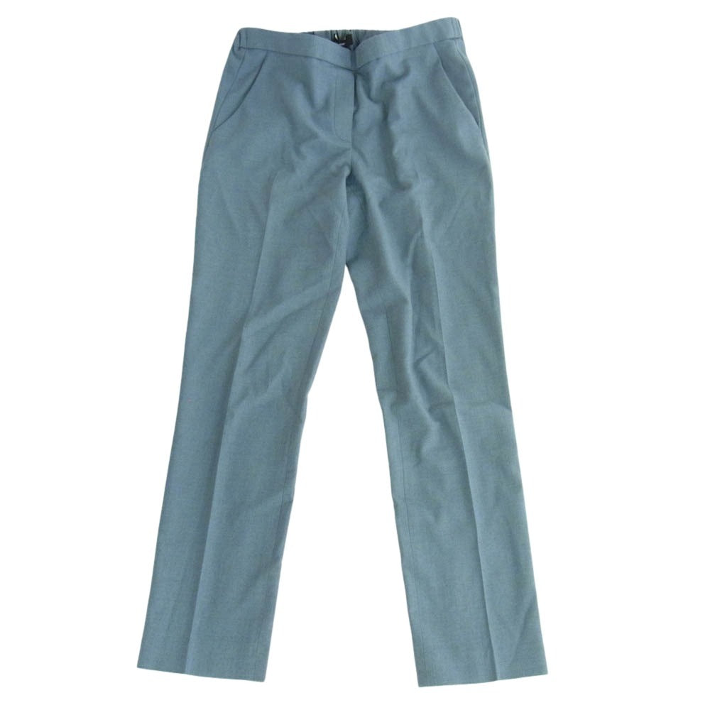 theory セオリー 10-1304115-855-702 ウール ノーカラー ジャケット テーパード パンツ セットアップ ブルー系 2【中古】