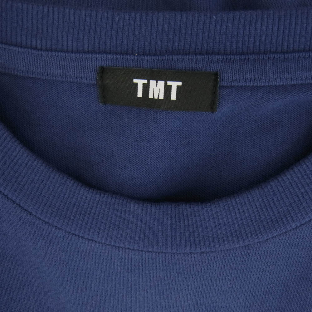 TMT ティーエムティー 24SS TCS-S24SP01 DRY COTTON JERSEY STANDARD L/STEE ロゴプリント ロングスリーブカットソー 長袖 ブルー系 L【中古】