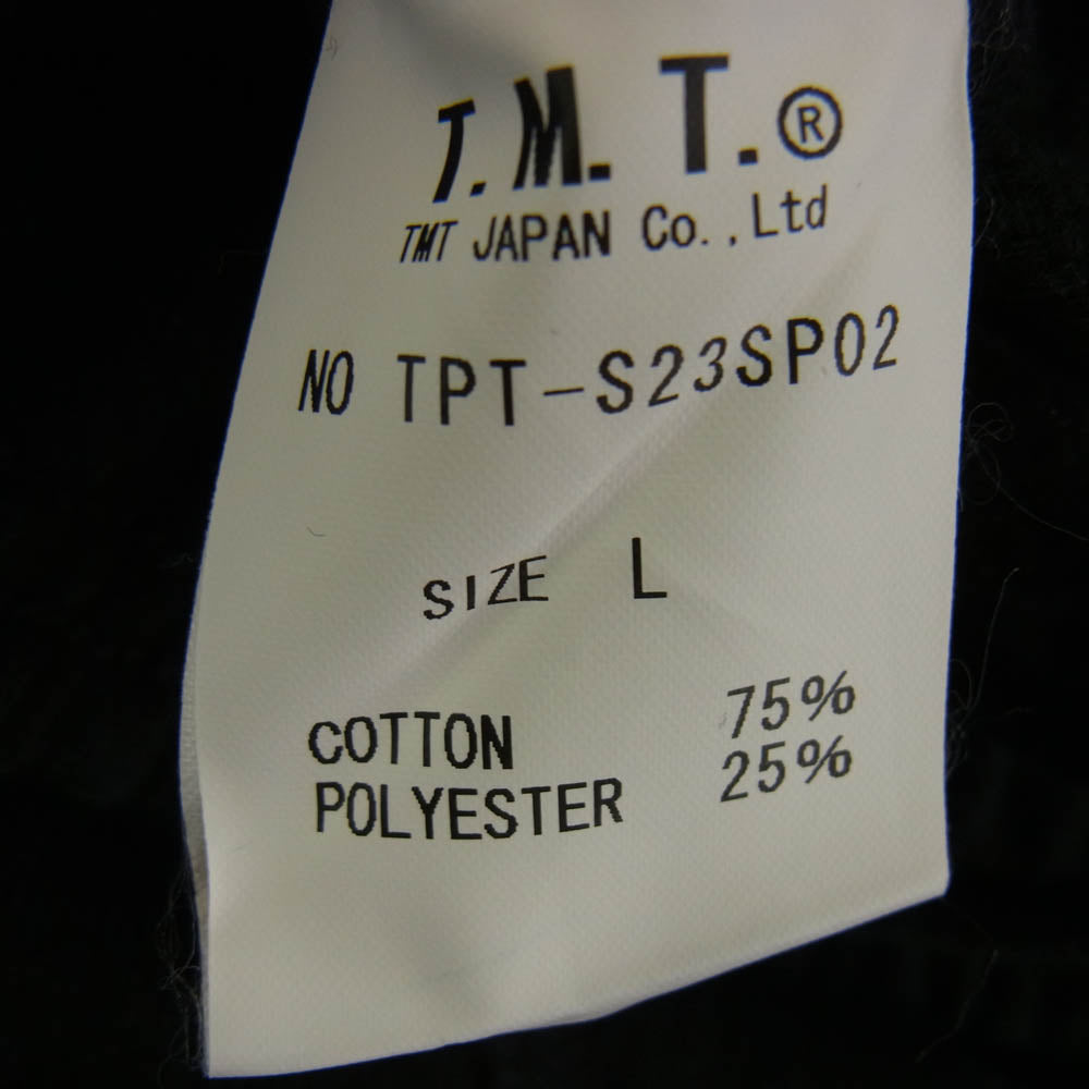 TMT ティーエムティー 23SS TPT-S23SP02 ロゴプリント スウェットパンツ ブラック系 L【中古】
