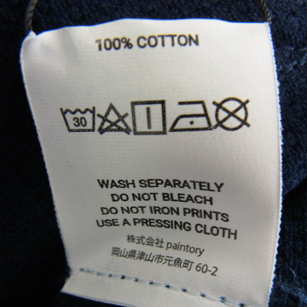 モルテマニ Heavy weight Hanten Jacket Sashiko Indigo Dye Col 刺子 藍染め 半纏 ジャケット ダークネイビー系 L【新古品】【未使用】【中古】